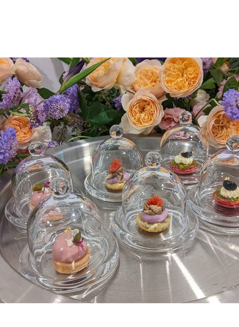 Cake Serving Tray with Glass Cake Plate for Festive Party Kitchen round - Image 5
