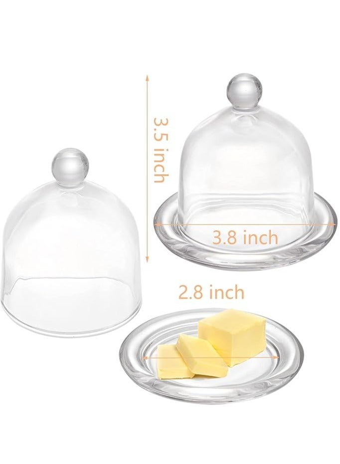 Cake Serving Tray with Glass Cake Plate for Festive Party Kitchen round - Image 2
