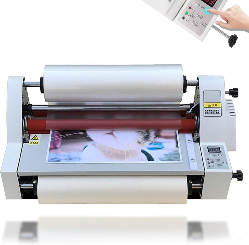 Automatic Thermal Roll Laminator with Digital Display and Temperature Adjustment for Office, Home, and School Use - Image 1