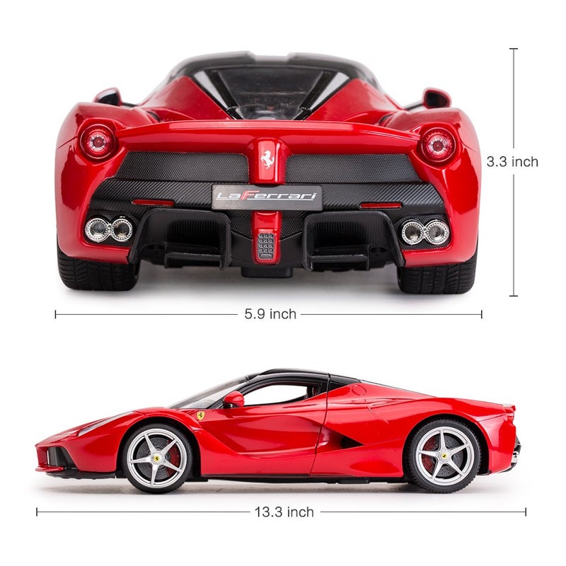 RASTAR RC Car | 1/14 Scale Ferrari LaFerrari Radio Remote Control R/C Toy Car Model Vehicle for Boys Kids, Red - Image 4