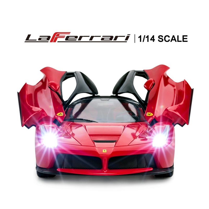 RASTAR RC Car | 1/14 Scale Ferrari LaFerrari Radio Remote Control R/C Toy Car Model Vehicle for Boys Kids, Red - Image 3