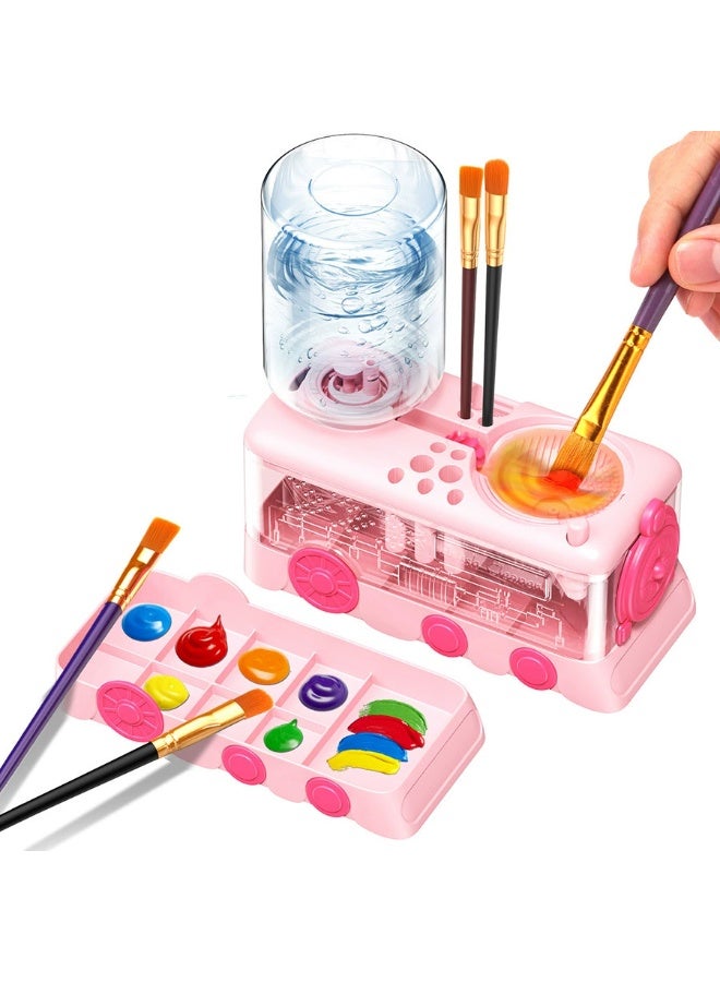 general Wash Brush Cleaner - automatically Changes Water, Pen Holder With Multiple Color Options for Washing Brushes.