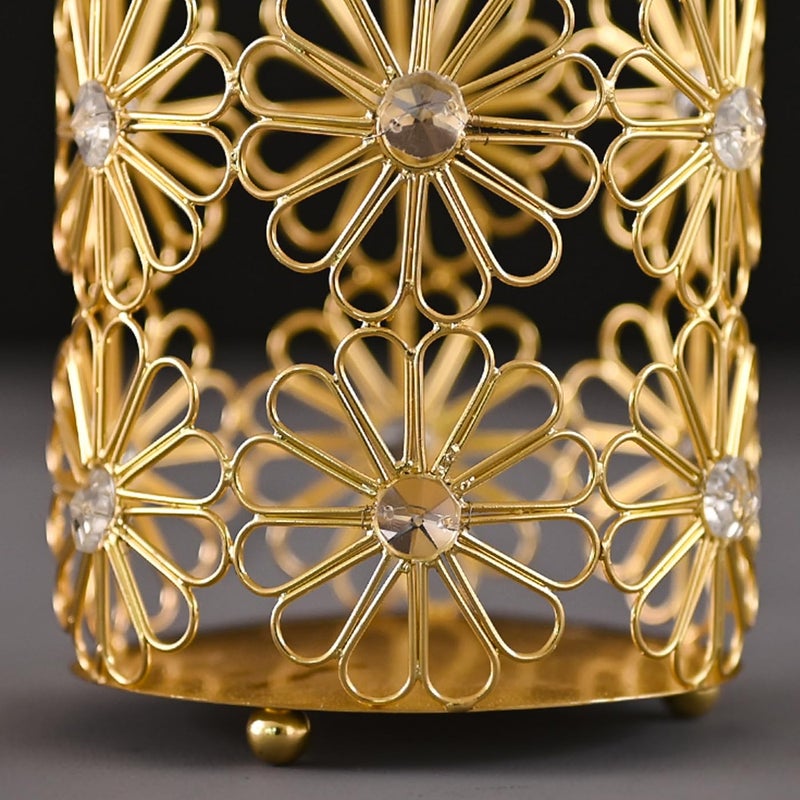 DecorTwist Crystal Tealight Candle Holder 57 Inch Height Votive Candle Holders for Home Decor Diya Diwali Lights Table Centerpieces for Home Party Wedding Diwali Decoration Items - Image 4
