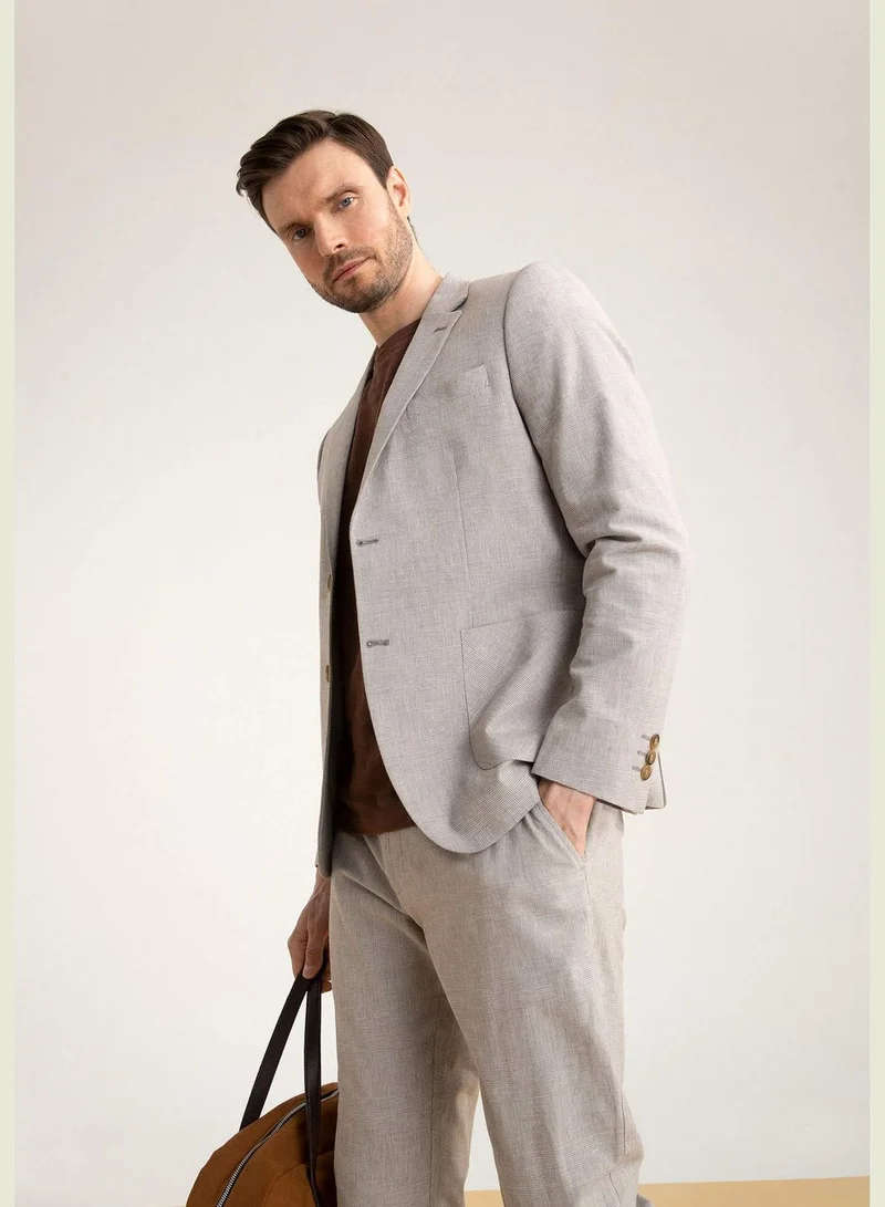 DeFacto Man Slim Fit Mono Neck Blazer
