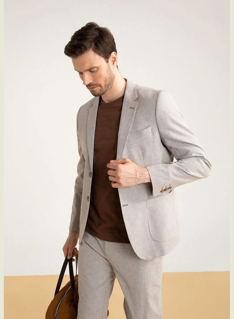 DeFacto Man Slim Fit Mono Neck Blazer