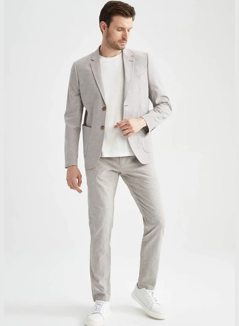 DeFacto Man Slim Fit Mono Neck Blazer