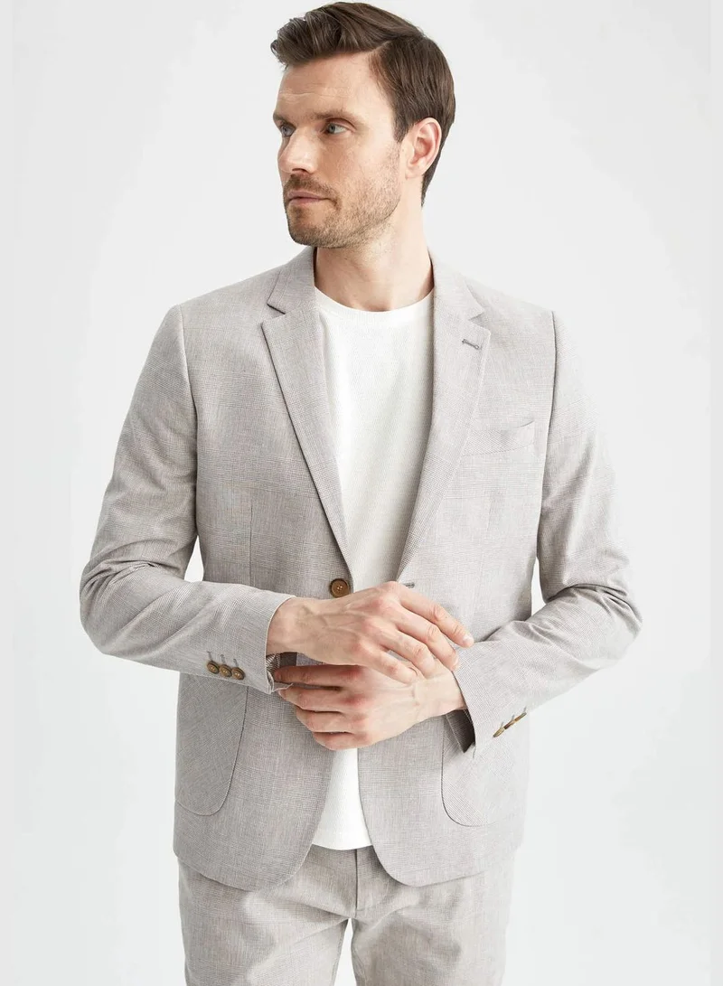 DeFacto Man Slim Fit Mono Neck Blazer