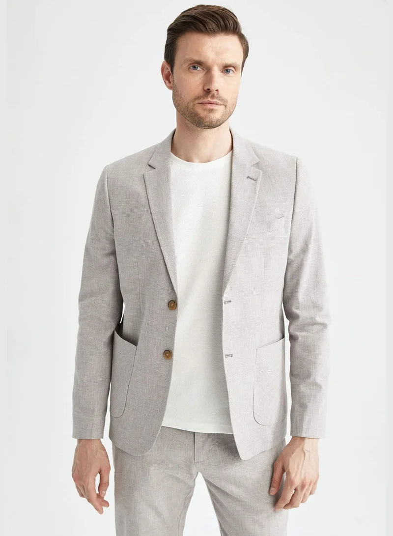 DeFacto Man Slim Fit Mono Neck Blazer