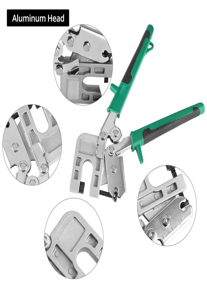 QWORK Metal Stud Crimper - 10 Inches Heavy Duty Punch Lock Crimper Framing Fastening Hand Tool - Image 3