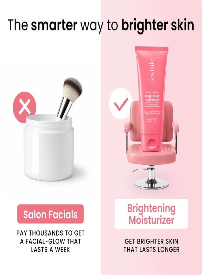 Foxtale Lightweight Brightening Face Moisturiser with Vitamin C & Niacinamide |Brightens & Evens Skin Tone, Fades Dark Spots & Deeply Hydrates | For Normal to Dry Skin | For Men & Women | 100 ml - Image 1