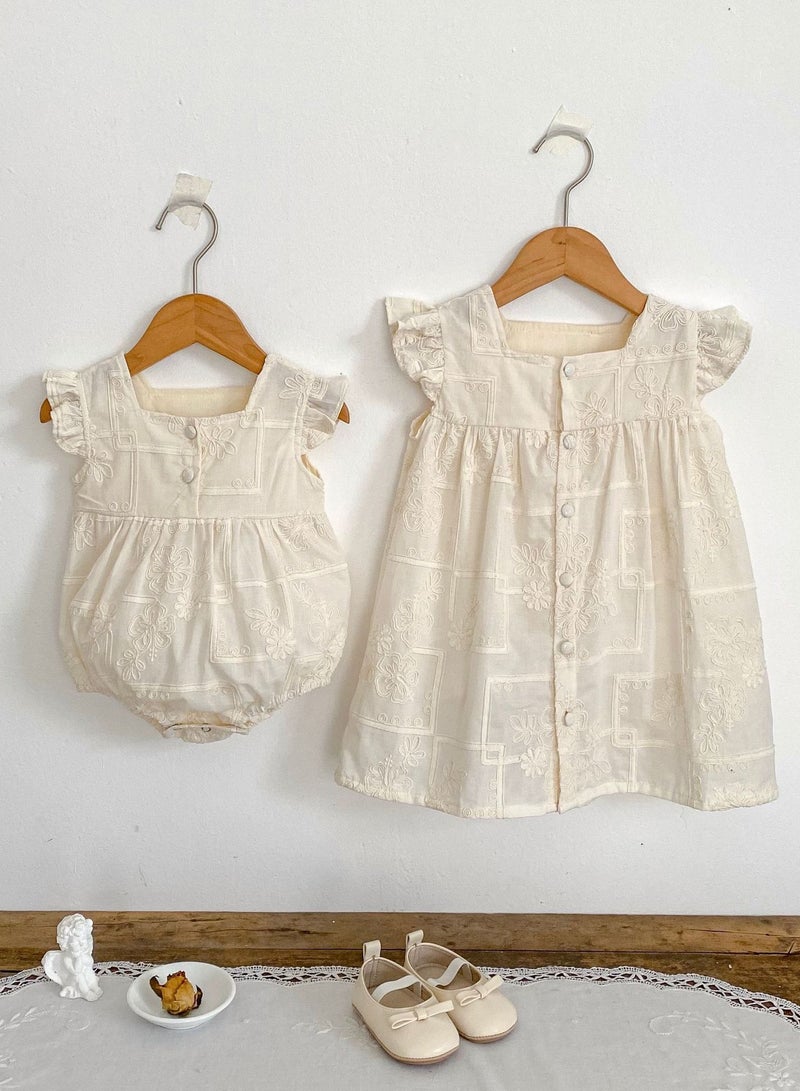 Bafanou Summer Baby Solid Dress Toddler Girls Sleeveless Dress Cotton Clothing For Newborns - Image 5