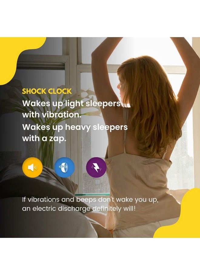 Pavlok - Shock Clock The Ultimate Silent Alarm For Heavy Sleepers Hard Of Hearing Couples And Shift Workers Wake Up On Time Create Better Habits - Image 1