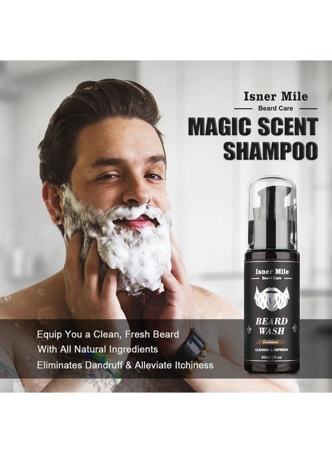 Comfy Mate Isner Mile Beard Kit for Men, Grooming & Trimming Tool Complete Set with Shampoo Wash, Beard Care Oil, Balm, Brush, Comb, Scissors & Storage Bag, Birthday Gifts for Him Men Dad Father Boyfriend - Image 4