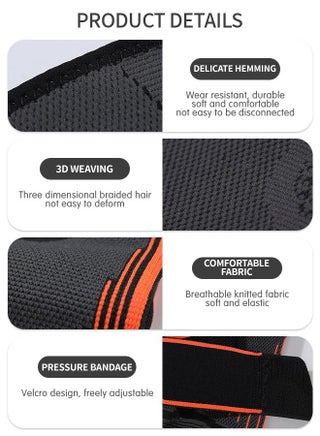 Elbow Support, Compression Support Sleeves, Compression Sports Elbow Pads, Fitness Cycling Sports Elbow Pads, Joint Pain Relief Elbow Compression Sleeves - view 4