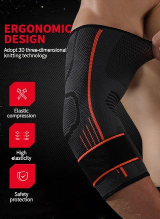 Elbow Support, Compression Support Sleeves, Compression Sports Elbow Pads, Fitness Cycling Sports Elbow Pads, Joint Pain Relief Elbow Compression Sleeves - view 2