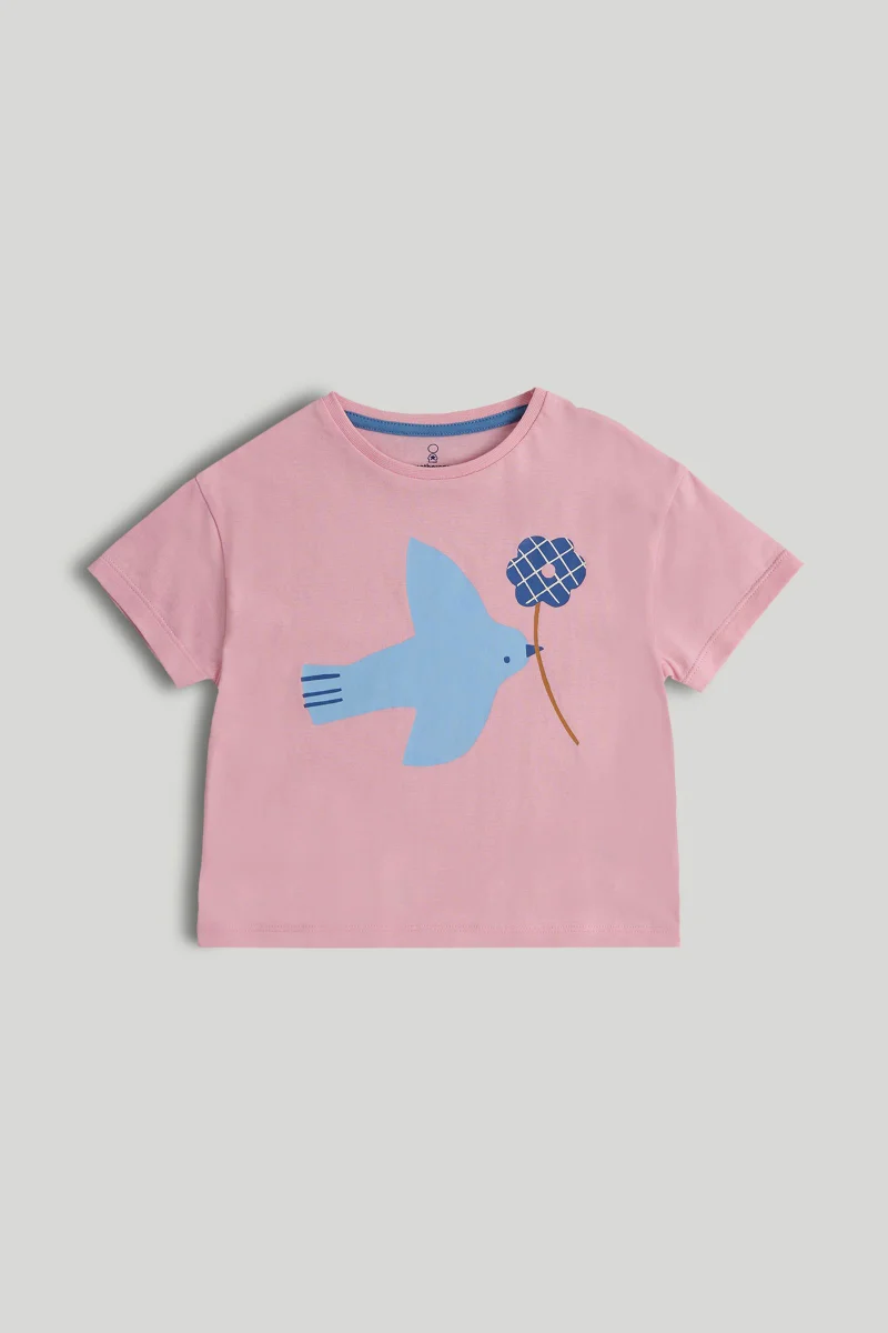 mothercare Pink Bird T-Shirt