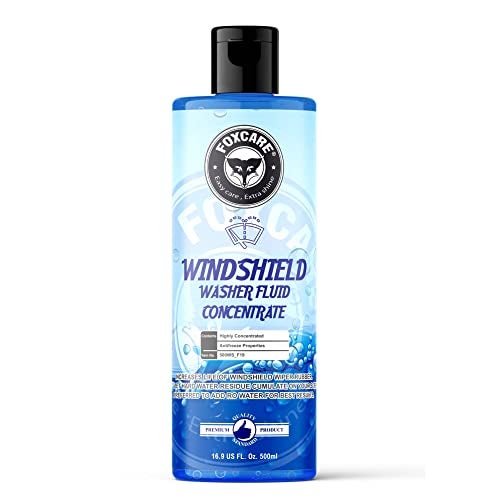 Foxcare Windshield Washer Fluid Concentrate 500ml | Car Glass Cleaner | 20ml Makes 1L Wiper Fluid | Streak-Free Cleaning Removes Dust Bugs Oil for Clear Visibility & Safe Driving - Image 1