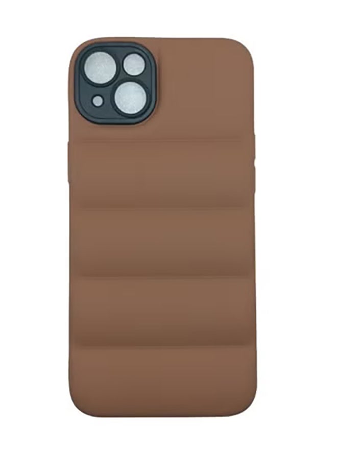 COVERSCART Brown Puffer Jacket Case (Matte) for Apple iPhone 14 - Image 1