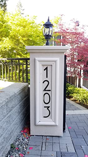 NACH Floating House Numbers, 6 inch Aluminum Black House Numbers for Outside - Number 1, Door Numbers with Mounting Hardware - Image 2