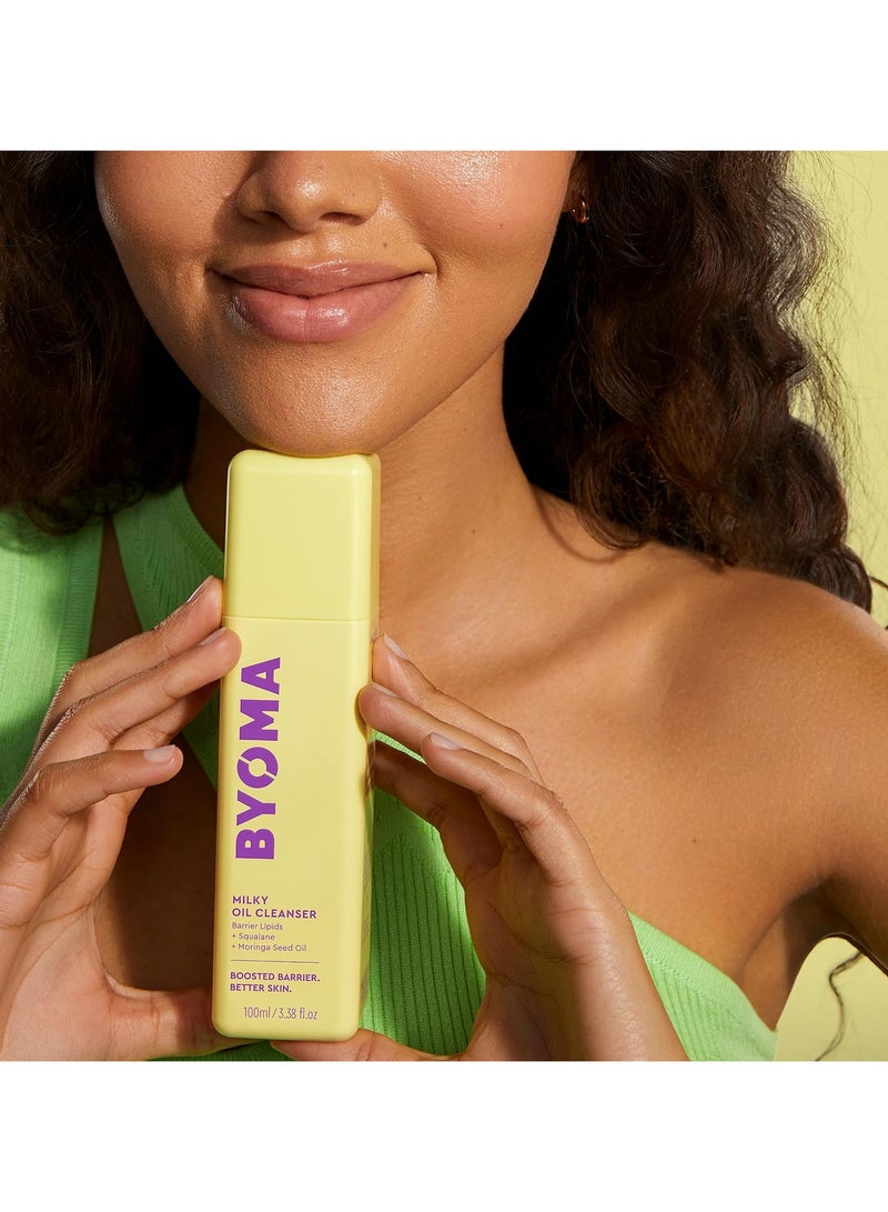 بيوما منظف ​​زيت الحليب المرطب للوجه لإصلاح حاجز البشرة 3.38 أونصة سائلة - Image 2