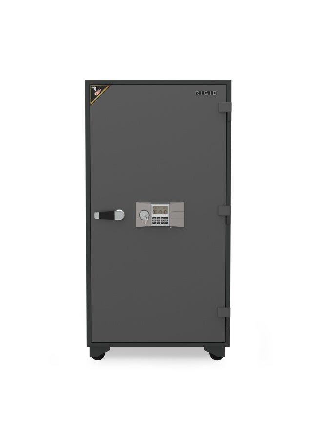 RIGID Fire Resistant Steel Safe with Digital & Key Lock, 250Kg  - Image 1