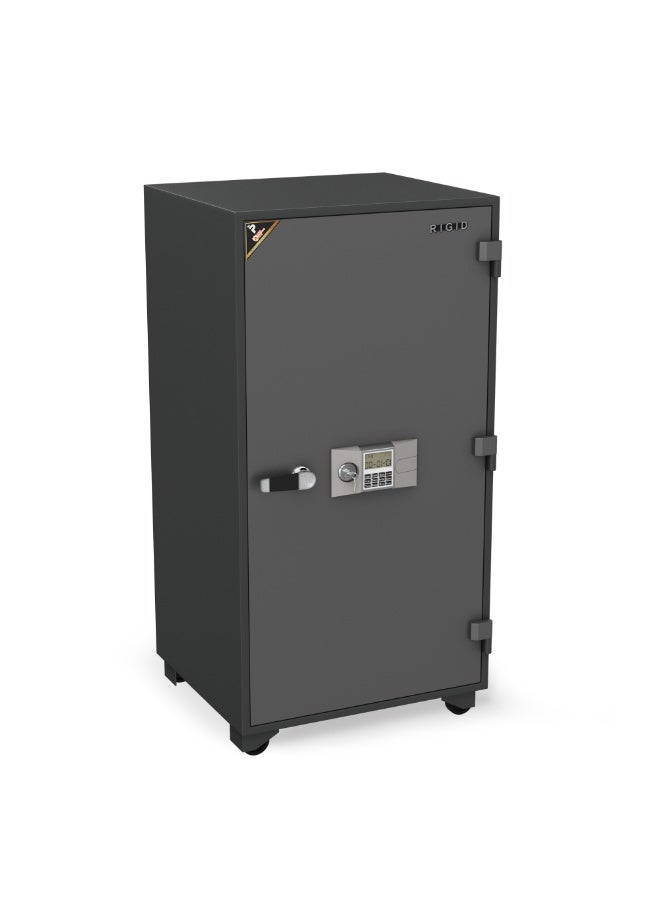 RIGID Fire Resistant Steel Safe with Digital & Key Lock, 250Kg  - Image 5