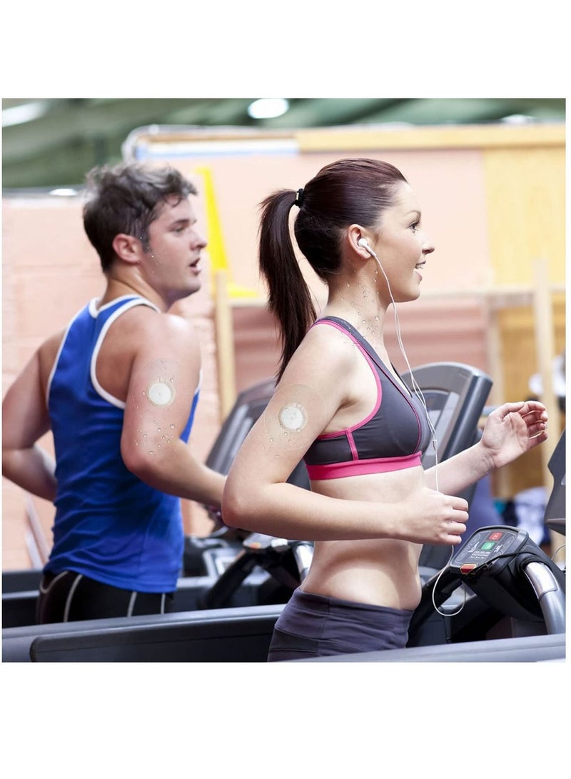 Excefore 30 Pack Libre Sensor Covers, Adhesive Waterproof Patches Transparent Breathable Sensor Fixing Stickers Anti-Drop Sports Non-Slip Patches - Image 2