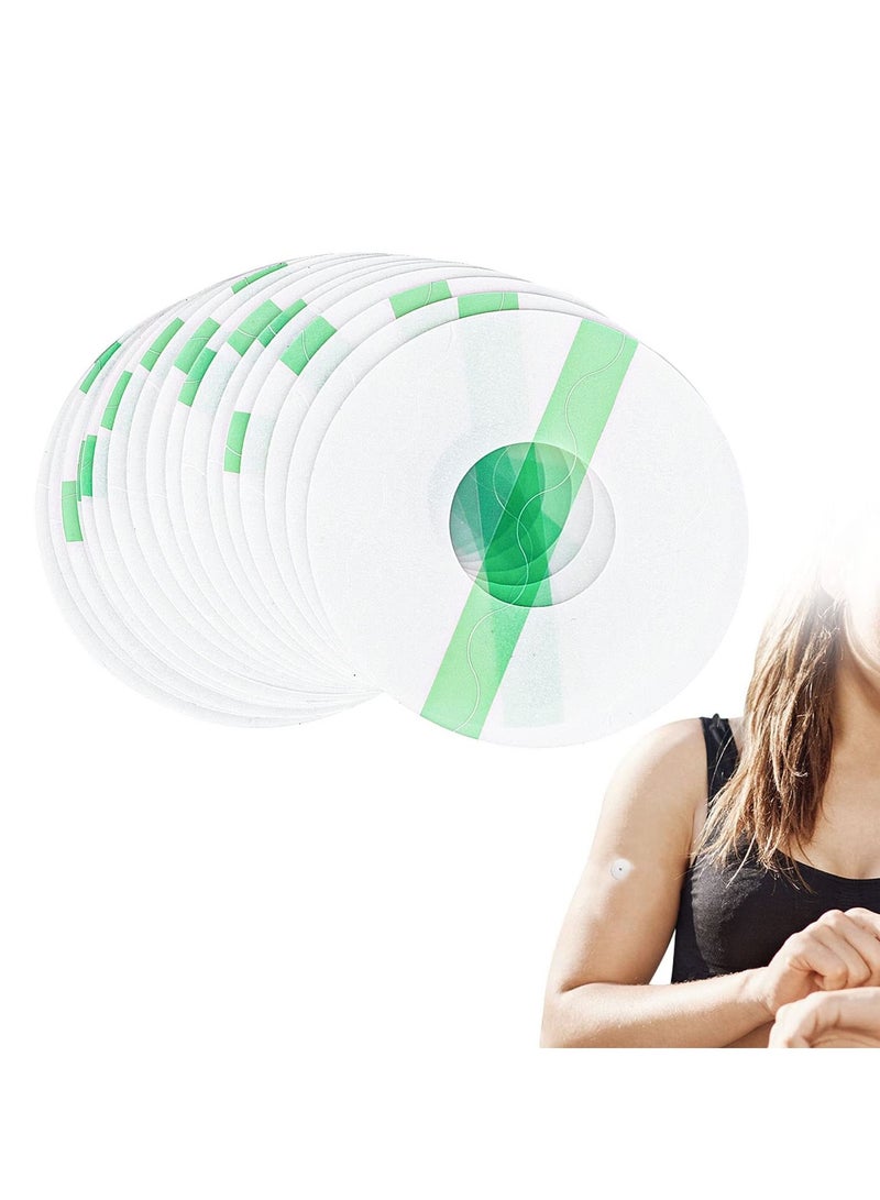 Excefore 30 Pack Libre Sensor Covers, Adhesive Waterproof Patches Transparent Breathable Sensor Fixing Stickers Anti-Drop Sports Non-Slip Patches - Image 1