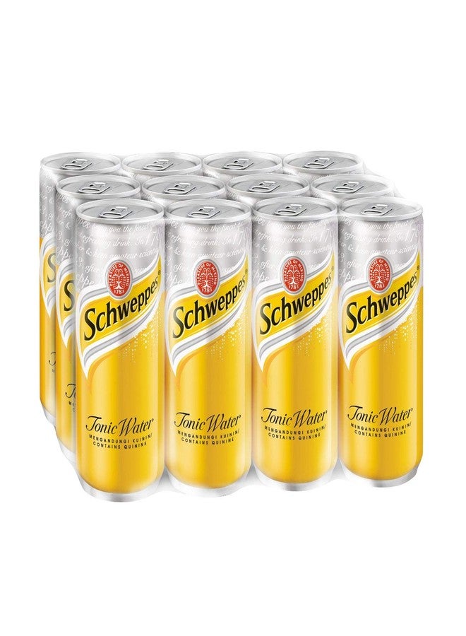 Schweppes Chefsneed Schweppes Tonic Water 330Ml, Pack Of 12 Cans (Imported Product). - Image 1