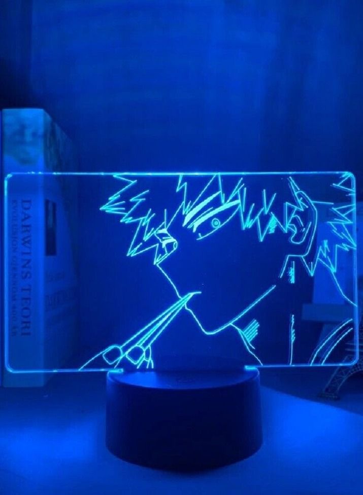 althiqahkey Katsuki Bakugo LED Anime My Hero Academia Multicolor Night Light 3D RGB Bedroom Lamp Figure - Image 5