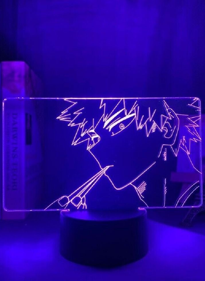 althiqahkey Katsuki Bakugo LED Anime My Hero Academia Multicolor Night Light 3D RGB Bedroom Lamp Figure - Image 4