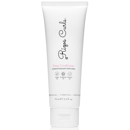 Rizos Curls Travel Deep Conditioner, Strengthens & Moisturizes Hair while Controlling Frizz, Add Softness and Manageability with Coconut Oil, Sunflower Oil & Shea Butter, 2.5 oz - Image 1