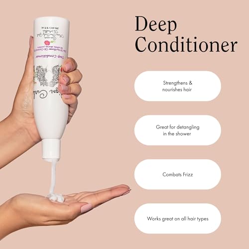 Rizos Curls Travel Deep Conditioner, Strengthens & Moisturizes Hair while Controlling Frizz, Add Softness and Manageability with Coconut Oil, Sunflower Oil & Shea Butter, 2.5 oz - Image 5