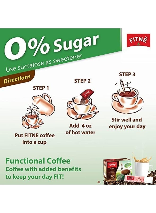 Fitne Premium Coffee with Fiber and Collagen Instant Powder (16g x 10 Bags) - Image 5