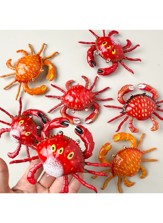 Cute Realistic Crab-Shaped Refrigerator Magnet With Movable Limbs, Painted Refrigerator Magnet, Home Decoration - Image 2