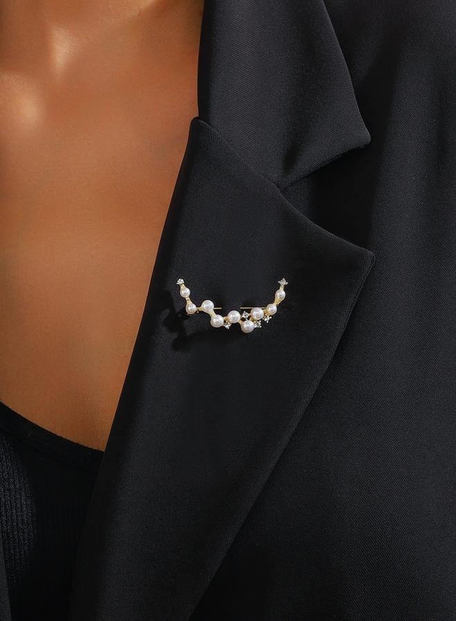 تايك تو بروش مزين بالراين واللؤلؤ الصناعي - Image 4