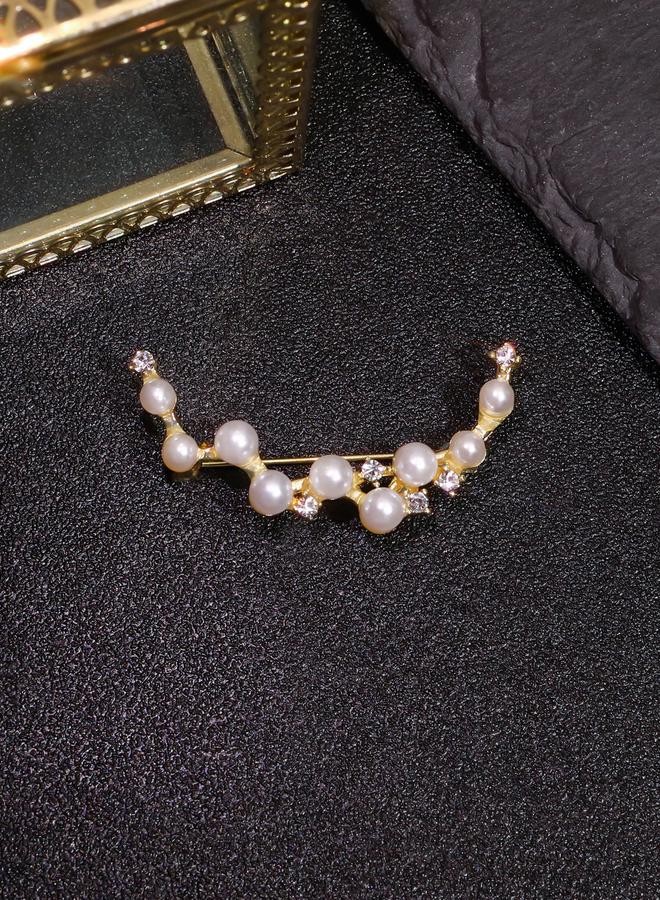 تايك تو بروش مزين بالراين واللؤلؤ الصناعي - Image 3