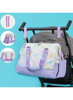 Milk&Moo Milk&Moo Diaper Tote Bag, Large, Waterproof Diaper Bag, With Insulated Bottle Pockets and Stroller Strap, Multifunctional Baby Travel Nappy Bag For Boys and Girls  - Image 5