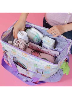Milk&Moo Milk&Moo Diaper Tote Bag, Large, Waterproof Diaper Bag, With Insulated Bottle Pockets and Stroller Strap, Multifunctional Baby Travel Nappy Bag For Boys and Girls  - Image 3