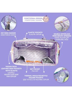 Milk&Moo Milk&Moo Diaper Tote Bag, Large, Waterproof Diaper Bag, With Insulated Bottle Pockets and Stroller Strap, Multifunctional Baby Travel Nappy Bag For Boys and Girls  - Image 4