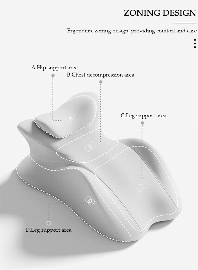 DUNISO Bed Reading Pillow ,Memory Foam Multi Functional Comfortable Leg Rest Cushion, Couples Pregnanly Pillow, Stomach Sleeping Pillow for Sleeping,Sofa,TV,Chair,Couch,Floor,Lounge,Gamers, Readers & Nursing Moms - Image 3