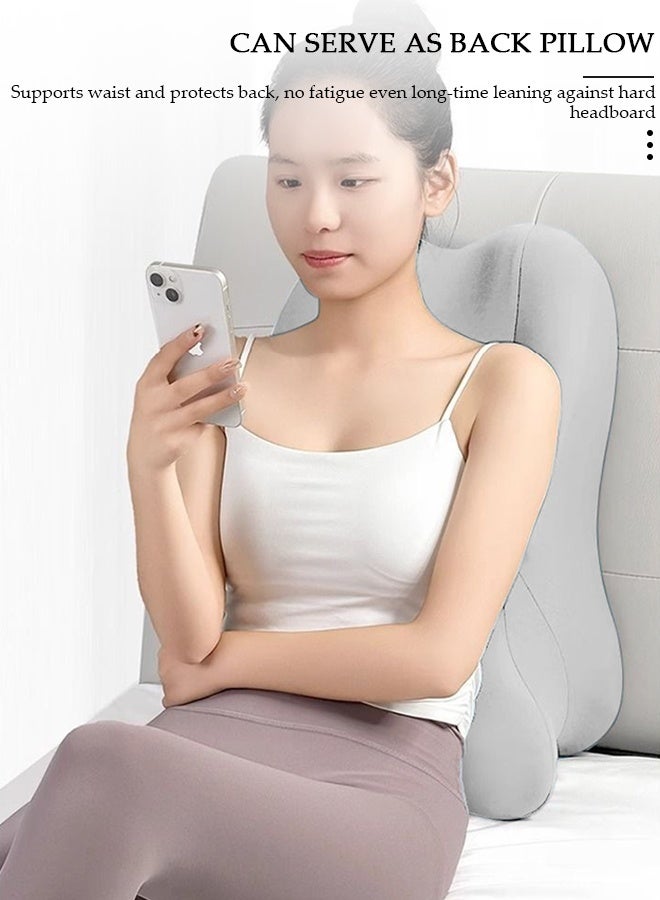 DUNISO Bed Reading Pillow ,Memory Foam Multi Functional Comfortable Leg Rest Cushion, Couples Pregnanly Pillow, Stomach Sleeping Pillow for Sleeping,Sofa,TV,Chair,Couch,Floor,Lounge,Gamers, Readers & Nursing Moms - Image 5