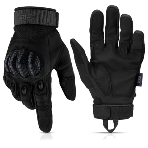 Glove Station Tactical Gloves for Men – Touchscreen Utility Gear with Hard Knuckle Protection Used in Motorcycle, Airsoft, Combat, Police, Shooting & Outdoor Work - Image 1