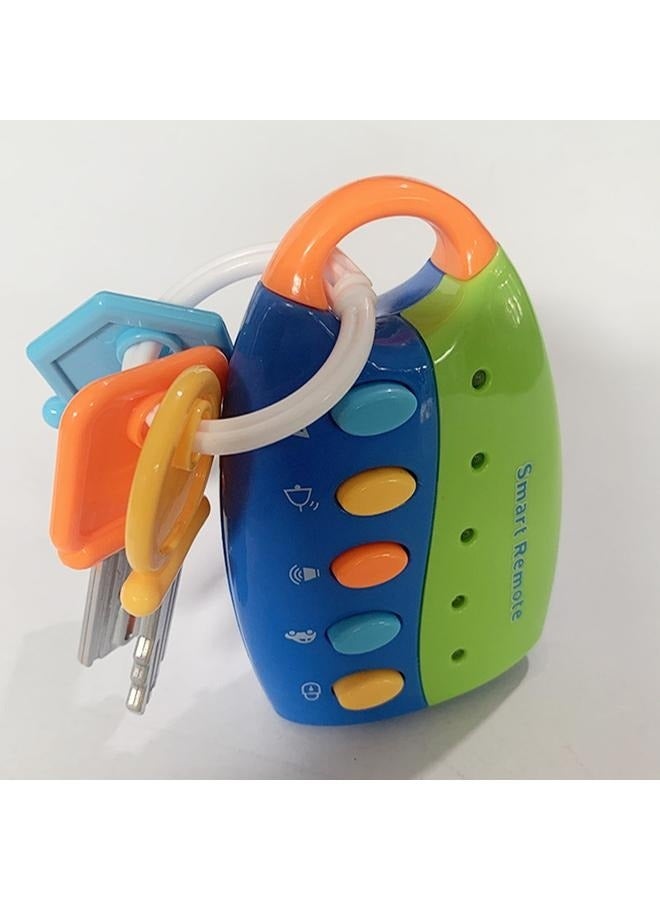 Simulation Remote Control Car Key Lock Music Toy Musical Smart Remote Key Toy for Baby, Toddler, and Kids  - Image 1