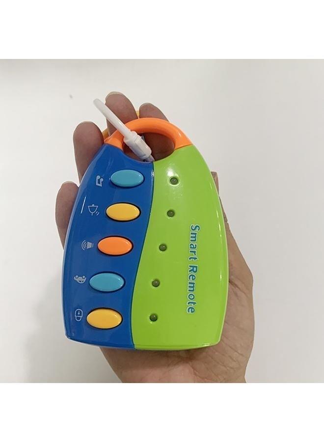 Simulation Remote Control Car Key Lock Music Toy Musical Smart Remote Key Toy for Baby, Toddler, and Kids  - Image 2