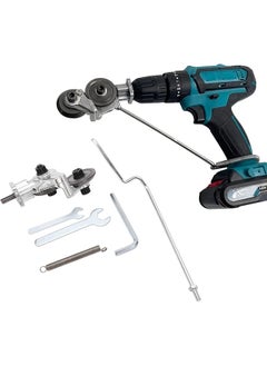 erorex Electric Drill Cutter Adapter Alloy Steel Attachment Sheet Metal Shears 12 21V Compatible Hand Impact Drill Simple Install For Various Scenes Cuts Iron Steel Wood With  - Image 1