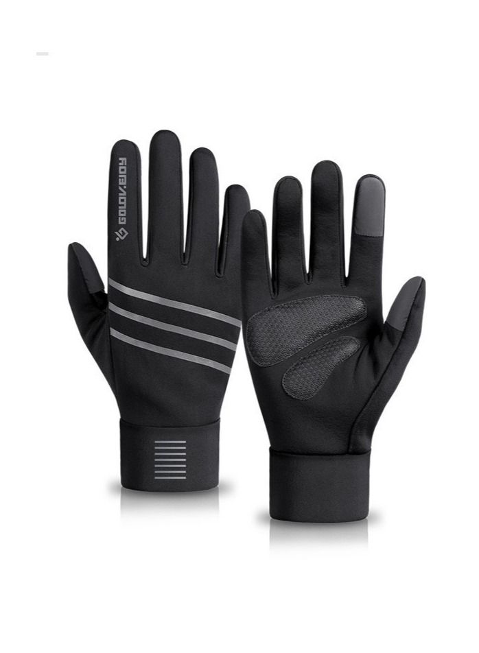 Golovejoy Men's Winter Riding Plush Gloves 
