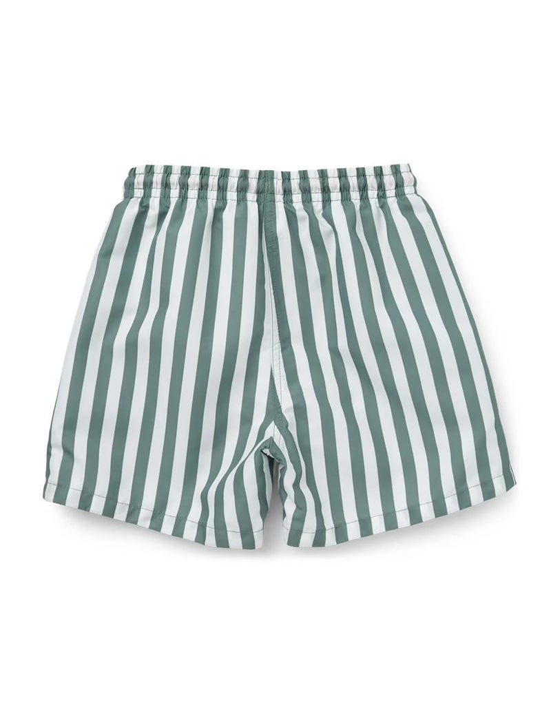 LDIOIF Baby Toddler Boys Swim Trunks Quick Dry Beach Wear Swim Shorts Green Striped Swimsuit Light Weight Board Shorts 12-18M - Image 4