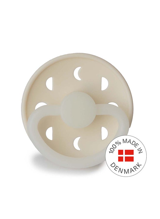 FRIGG Moon Phase Latex Baby Pacifier 6-18M 1-Pack Cream Night - Size 2 - Image 3
