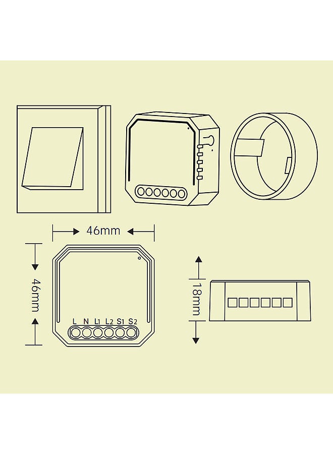 Tuya WiFi Intelligent Curtain Switch Module Home Curtain Modification Module Mobilephone Device Sharing Timing Function APP Remotes Control Compatible with Alexa Home Voice Control  - Image 5